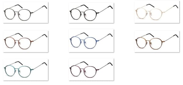 Lenonki zerowki Oprawki okulary korekcyjne 971F zielone
