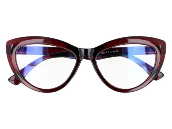 Kocie oczy Antyrefleks Zerowki okulary z filtrem Brązowe 2286B