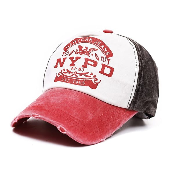 Czapka z Daszkiem bejsbolówka NYPD red-brown