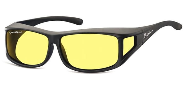 Żółte Okulary z Polaryzacją HD Fit Over dla Kierowców, nakładane na Korekcyjne FO5F