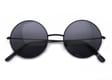 Okulary Lenonki czarne przeciwsłoneczne hippie retro 4322