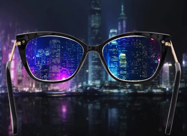 Plusy +1.00 damskie okulary do czytania korekcyjne Kocie Oczy ST327 czarno-złote