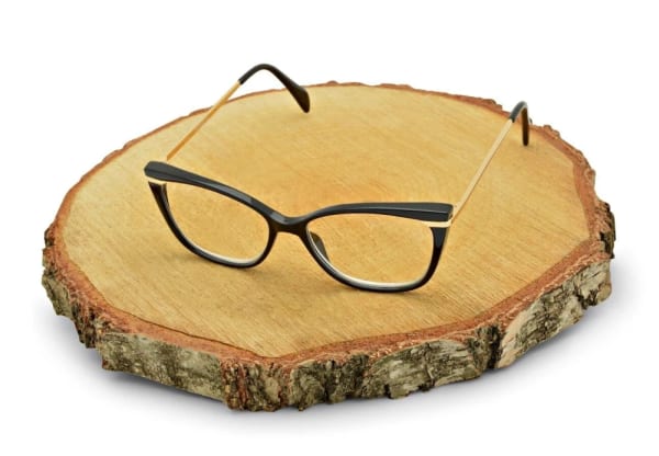 Plusy +1.00 damskie okulary do czytania korekcyjne Kocie Oczy ST327 czarno-złote