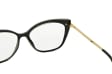 Plusy +1.00 damskie okulary do czytania korekcyjne Kocie Oczy ST327 czarno-złote