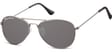 Pilotki okulary aviator dziecięce Montana 964B grafitowo czarne 