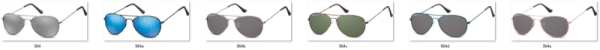 Pilotki okulary aviator dziecięce Montana 964C brązowo zielone 