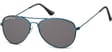Pilotki okulary aviator dziecięce Montana 964D niebiesko czarne