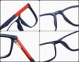 Męskie okulary zerówki do komputera BLUE LIGHT z flexami 25133D brąz/czerń