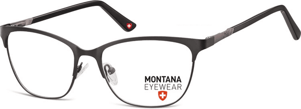 Okulary oprawki Kocie optyczne Montana MM606 czarno-grafitowe