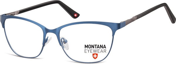 Okulary oprawki Kocie optyczne Montana MM606B niebiesko-czarne