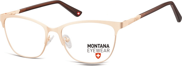 Okulary oprawki Kocie optyczne Montana MM606E złoto-brązowe