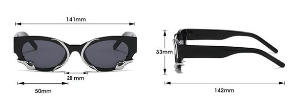 Damskie okulary przeciwsłoneczne z filtrem UV400 czerwone ST-MAX4D