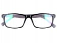 Okulary z filtrem Antyrefleksyjne zerówki Nerdy 9511E czarno-szare