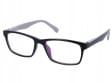 Okulary z filtrem Antyrefleksyjne zerówki Nerdy 9511E czarno-szare