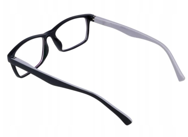Okulary z filtrem Antyrefleksyjne zerówki Nerdy 9511E czarno-szare