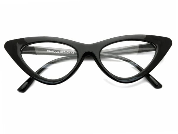 Okulary Kocie oczy okulary Zerówki Damskie CAT EYES F-291C