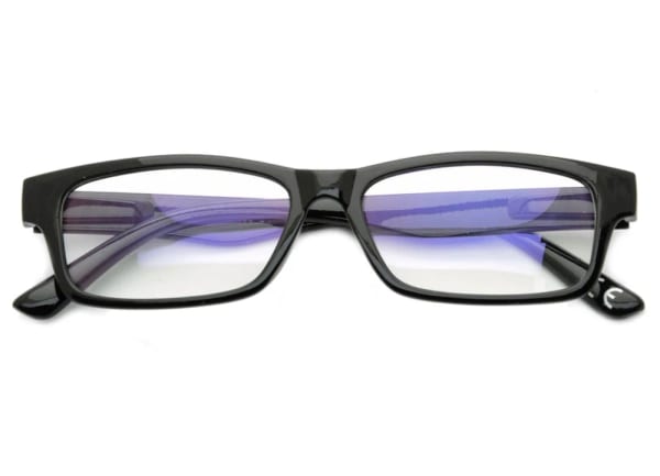 Okulary z filtrem Antyrefleksyjne zerówki Nerdy prostokątne DR-108-C1