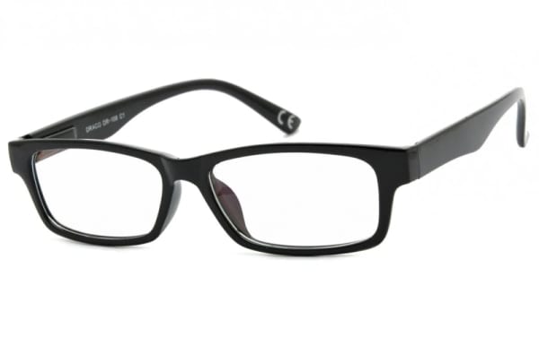 Okulary z filtrem Antyrefleksyjne zerówki Nerdy prostokątne DR-108-C1