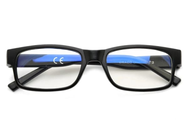 Okulary z filtrem Antyrefleksyjne zerówki Nerdy prostokątne DR-109-C2