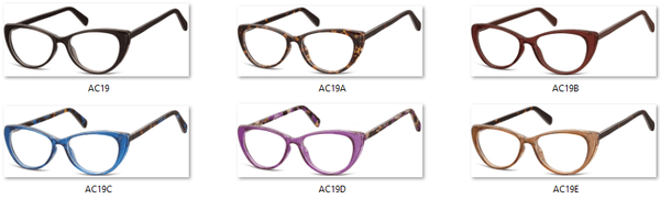Okulary oprawki zerówki korekcyjne Kocie Oczy Sunoptic AC19C