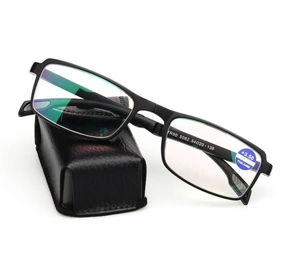 Plusy +3.00 Składane okulary korekcyjne do komputera i czytania Blue Light + Antyreflex ST335