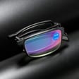 Plusy +3.50 Składane okulary korekcyjne do komputera i czytania Blue Light + Antyreflex ST335