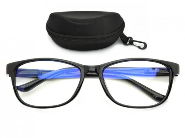 Okulary z filtrem Antyrefleksyjne zerówki Nerdy prostokątne DR-120-C1