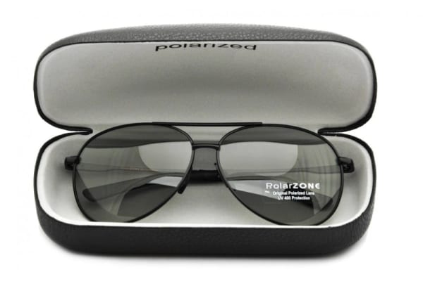 Twarde czarne etui Futerał na okulary PolarZone