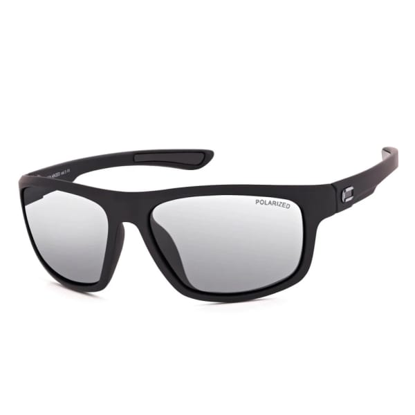 Duże męskie sportowe okulary przeciwsłoneczne z polaryzacją i filtrem UV400 Czarne POL-446