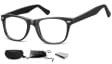 Okulary oprawki zerówki korekcyjne Nerdy Flex Sunoptic AC15 czarne