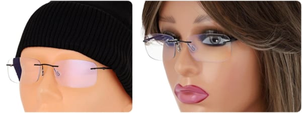 Plusy +1.25 bezramkowe okulary do czytania i komputera z filtrami Antyreflex + Blue Light STL275 czarne
