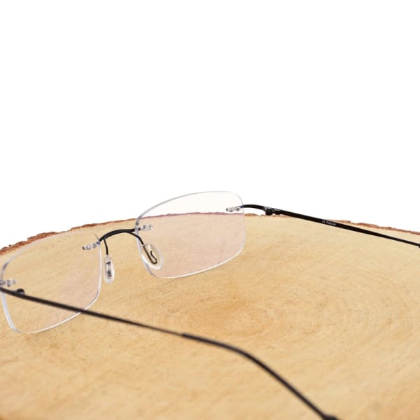 Plusy +1.25 bezramkowe okulary do czytania i komputera z filtrami Antyreflex + Blue Light STL275 czarne