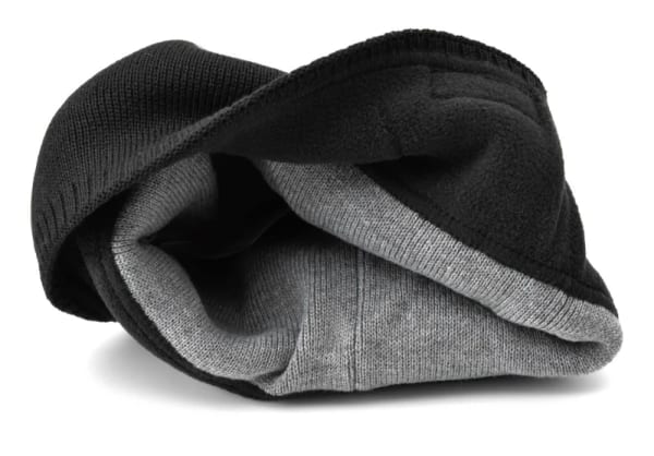 Męska Zimowa Czapka Szaro-czarna z polarem - L/XL 2MORO ST-512A