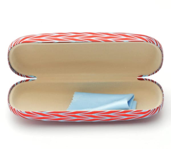 Twarde etui Futerał na okulary Czerwone ET-1031A