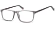 Okulary oprawki korekcyjne Nerdy Unisex Montana MA59C szare + grafitowy zausznik