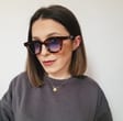 Panterkowe okulary przeciwsłoneczne z filtrem UV400 SVM-15E