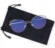 Okulary z filtrem zerówki DAMSKIE kocie oczy z antyrefleksem Blue 2527-1