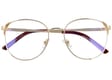 Owalne metalowe Okulary z filtrem DAMSKIE z antyrefleksem 2528-1