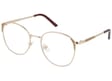 Owalne metalowe Okulary z filtrem DAMSKIE z antyrefleksem 2528-1