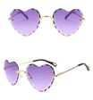 Damskie okulary przeciwsłoneczne Serca Glamour bezramkowe SKK-02C