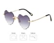 Damskie okulary przeciwsłoneczne Serca Glamour bezramkowe SKK-02C