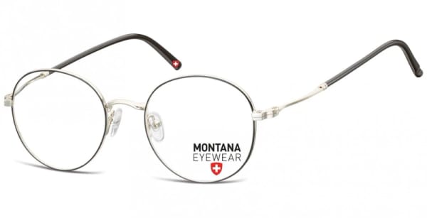 Lenonki okulary Oprawki optyczne MM598 czarno-srebrne