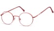 Lenonki okrągłe Okulary oprawki optyczne 926F czerwone
