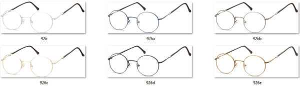 Lenonki okrągłe Okulary oprawki optyczne 926F czerwone