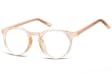 Okulary oprawki korekcyjne Lenonki zerówki transparentne Sunoptic CP123F