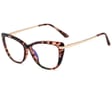 Kocie Okulary damskie  z filtrem BLUE Light do komputera zerówki 2546-1
