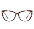 Kocie Okulary damskie  z filtrem BLUE Light do komputera zerówki 2546-1
