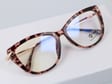 Kocie Okulary damskie  z filtrem BLUE Light do komputera zerówki 2546-1