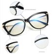 Kocie Okulary damskie  z filtrem BLUE Light do komputera zerówki 2546-1
