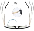 Kocie Okulary damskie  z filtrem BLUE Light do komputera zerówki 2546-1
